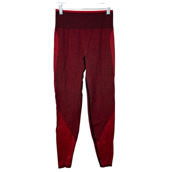 NWOT PINK Victoria’s Secret Red Seamless Leggings Sz Small Womens activewear - Picture 2 of 10